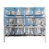 FVF-1306.4 Shelving unit with cages for laboratory rabbits